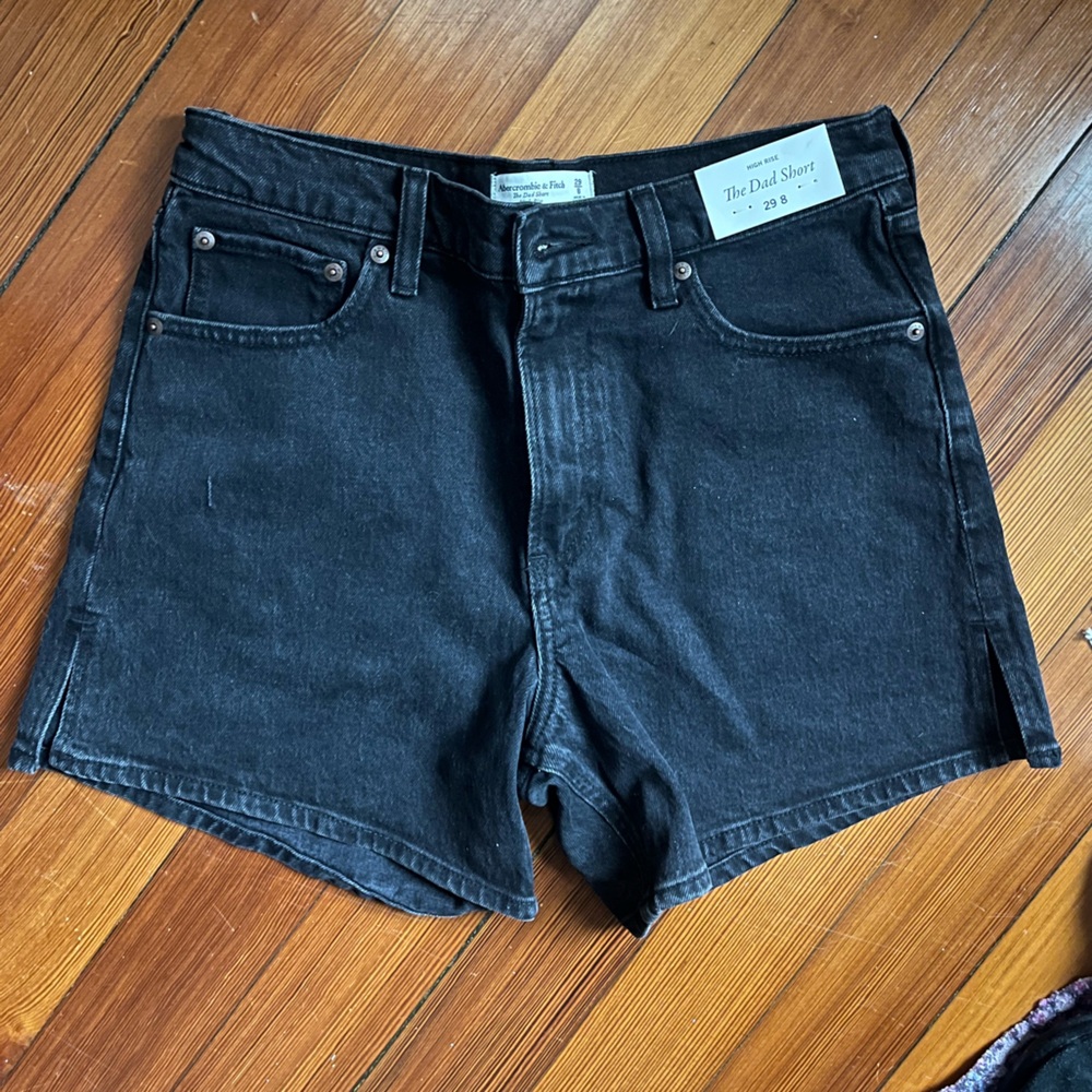 Abercrombie & Fitch Dark Denim Shorts